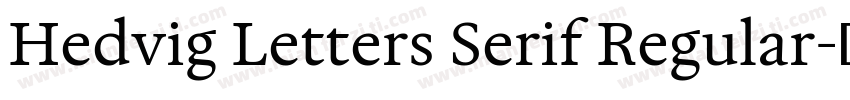 Hedvig Letters Serif Regular字体转换